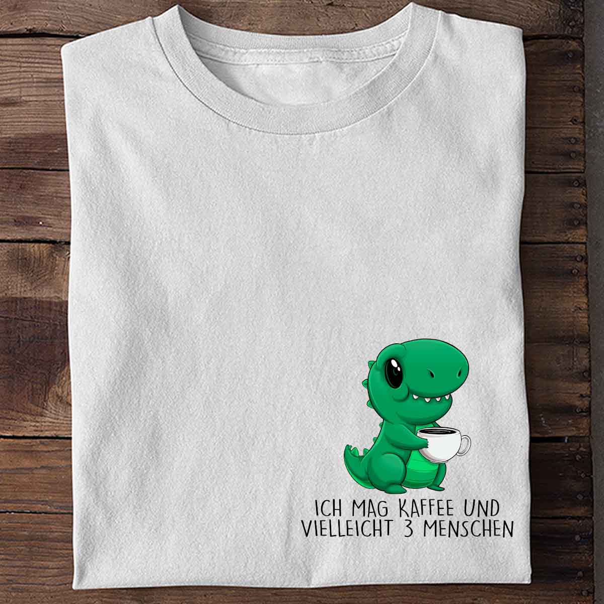 3 Menschen Cute Dino - Shirt Unisex Brust