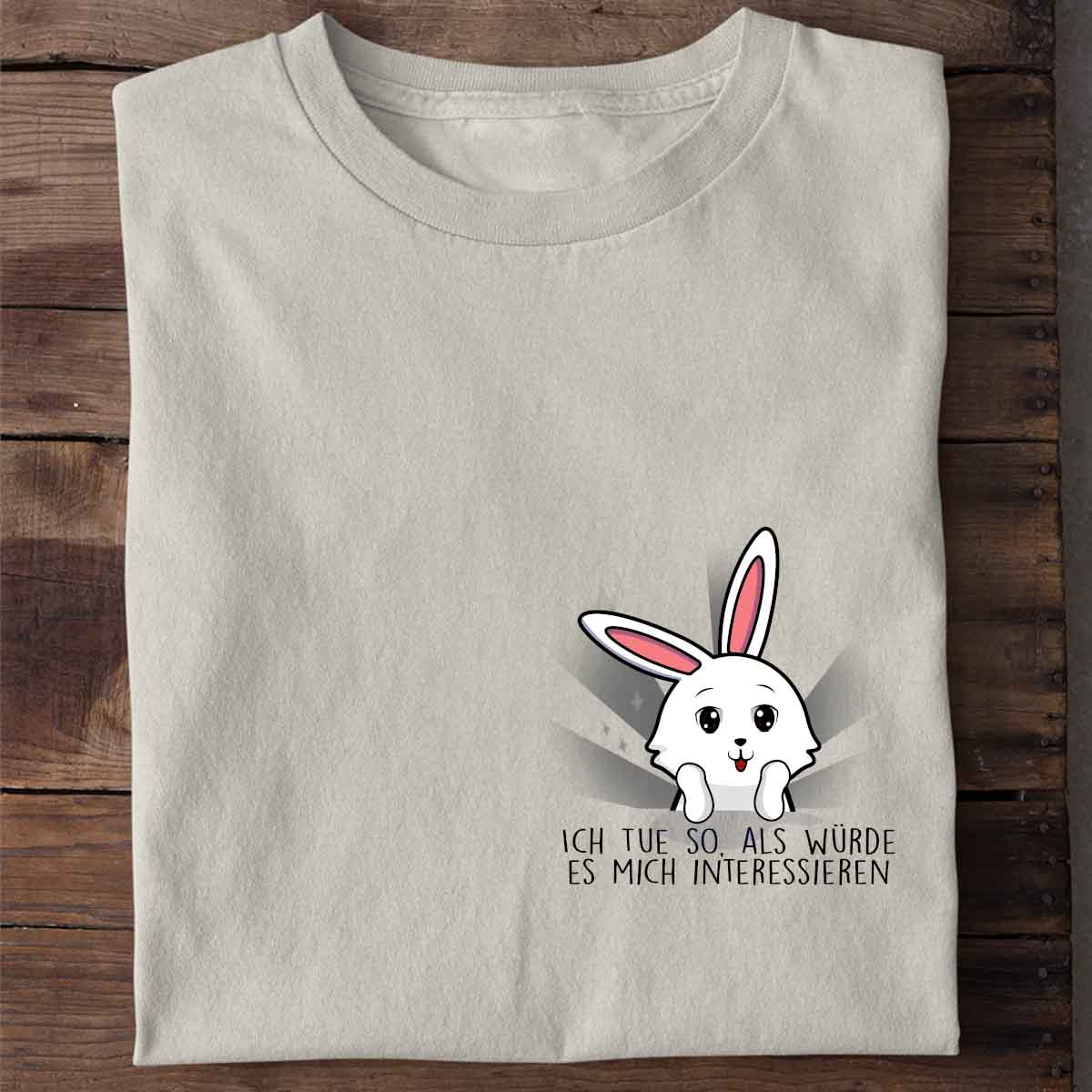 Interessieren Bunny Brust - Shirt Unisex
