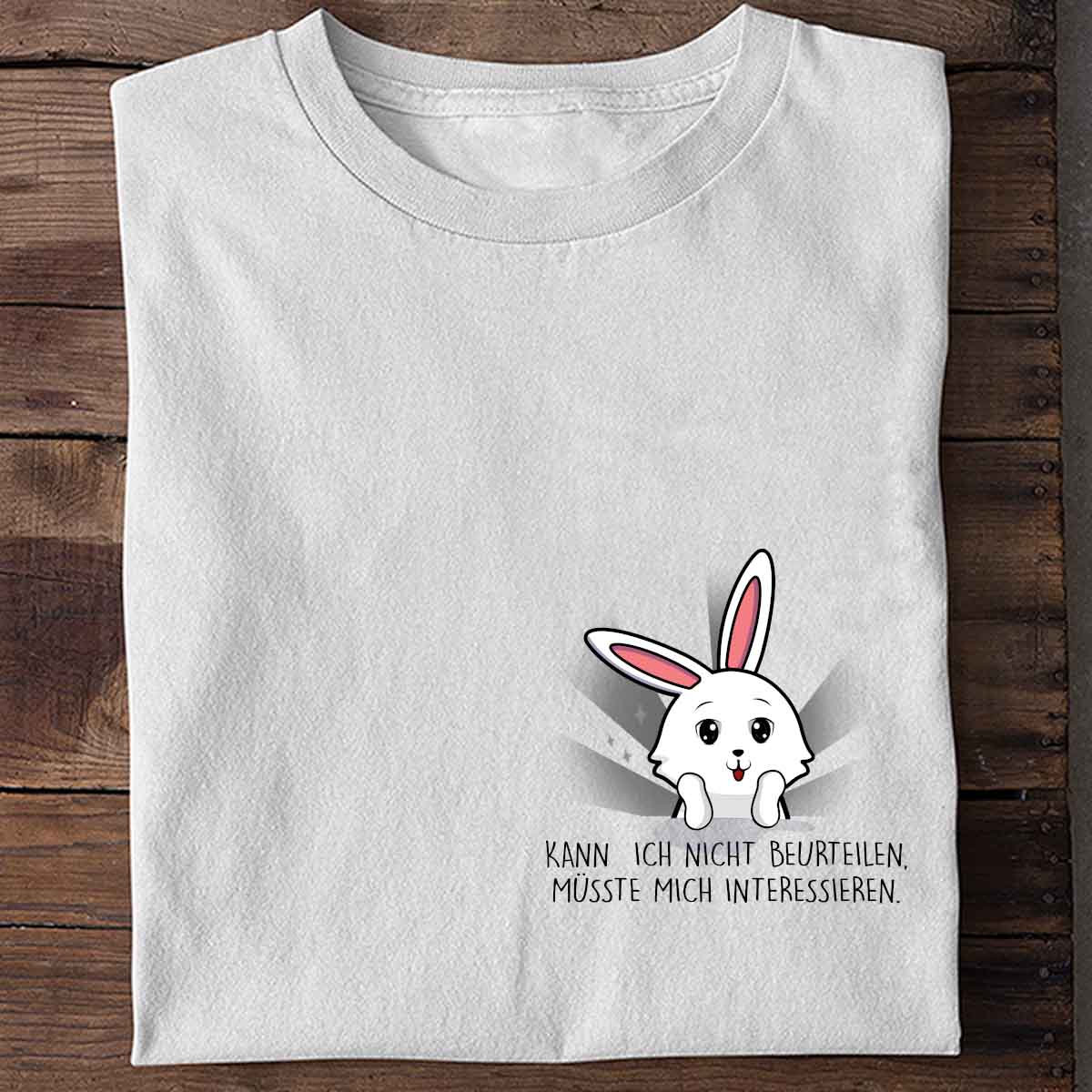 Beurteilen Cute Bunny - Shirt Unisex Brust