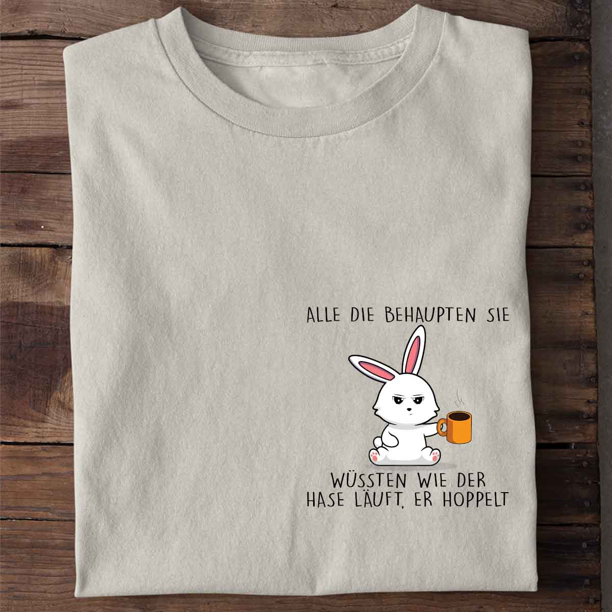 Hoppelt Cute Bunny - Shirt Unisex Brust