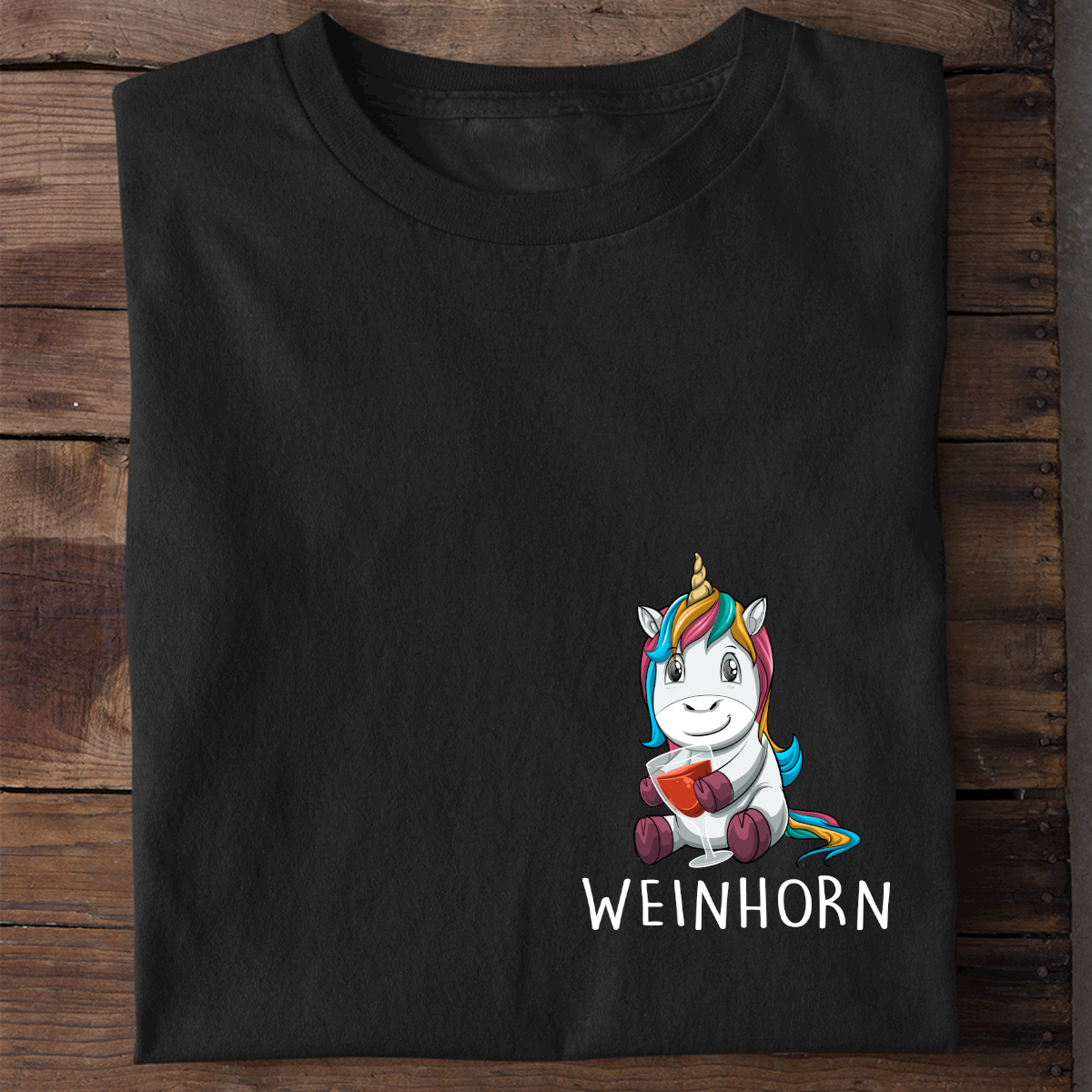 Weinhorn - Shirt Unisex Brust