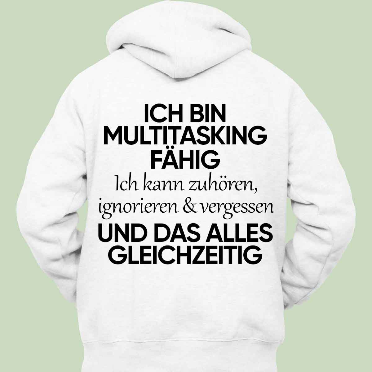 Multitasking - Hoodie Unisex Rückendruck