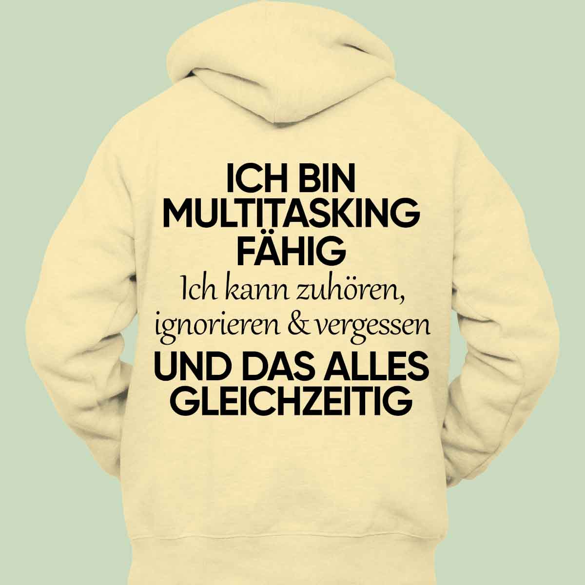 Multitasking - Hoodie Unisex Rückendruck