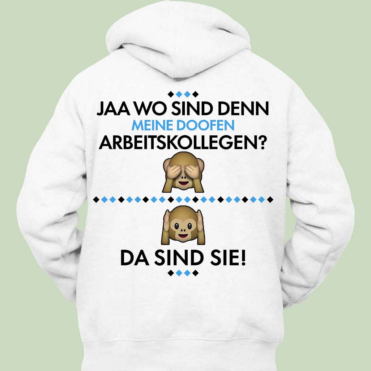 Arbeitskollegen - Hoodie Unisex Rückendruck