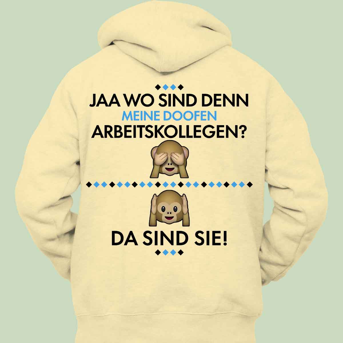 Arbeitskollegen - Hoodie Unisex Rückendruck