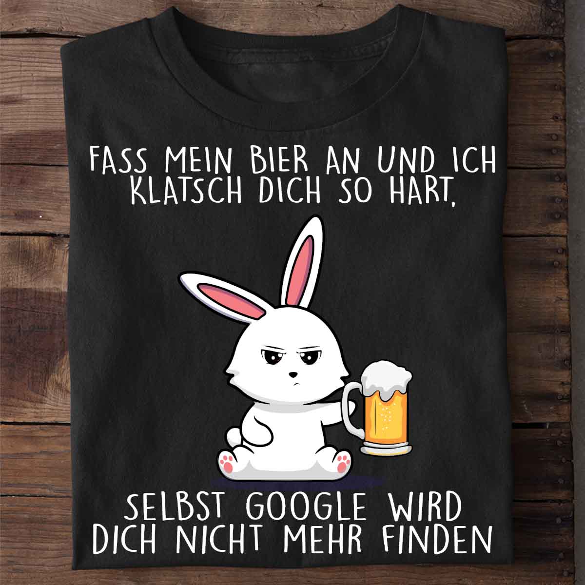 Biergoogle Cute Bunny - Shirt Unisex