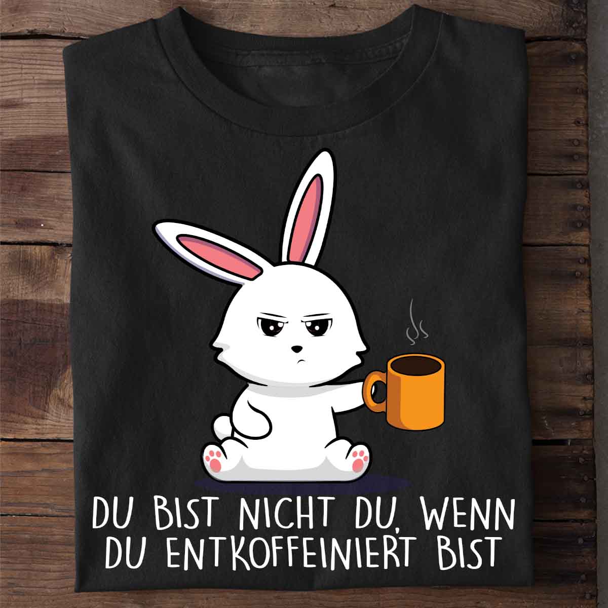 Entkoffeiniert Bunny - Shirt Unisex Brust