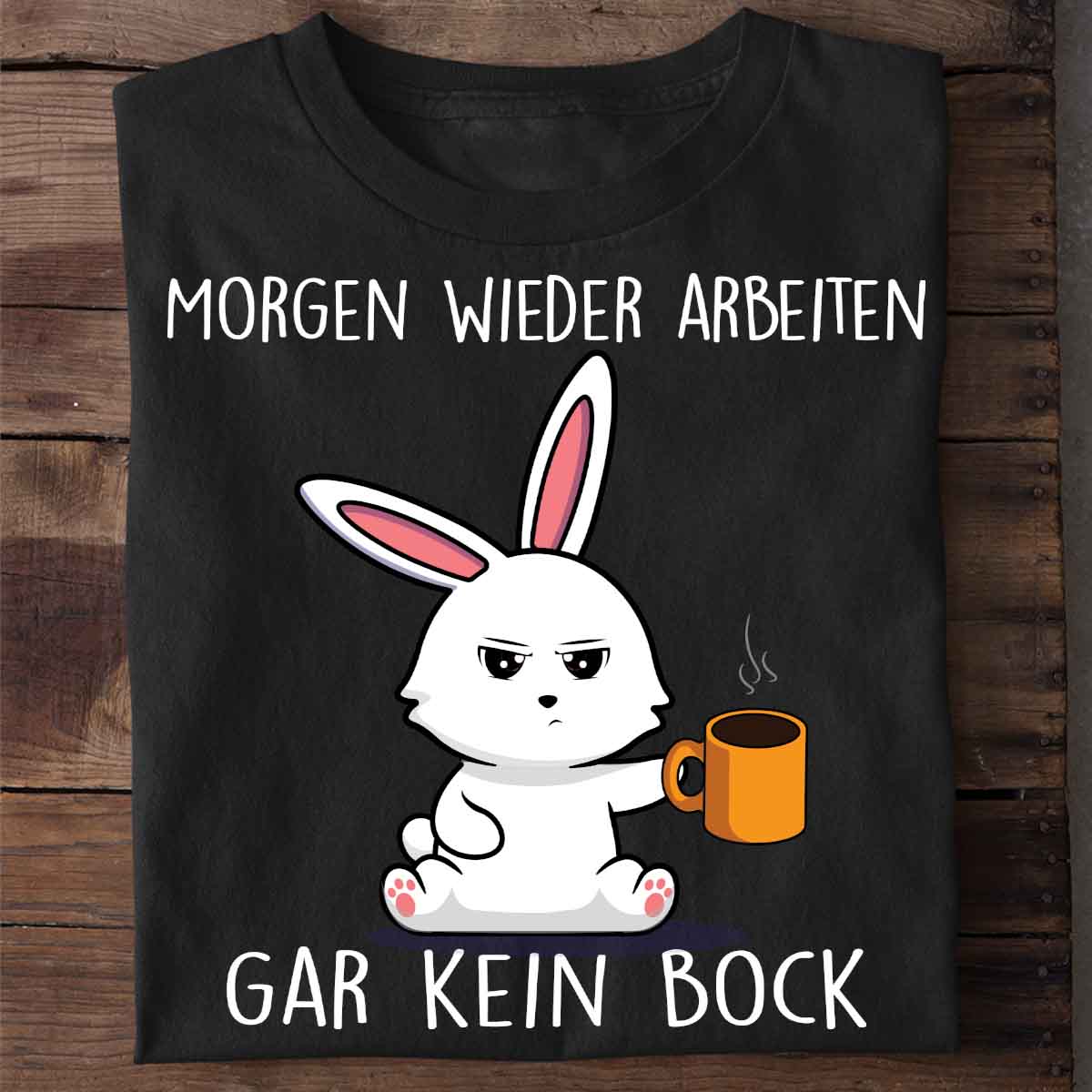 Gar Kein Bock Mittelfinger Bunny - Shirt Unisex