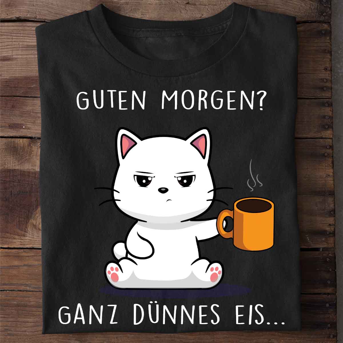 Guten Morgen Cute Cat - Shirt Unisex
