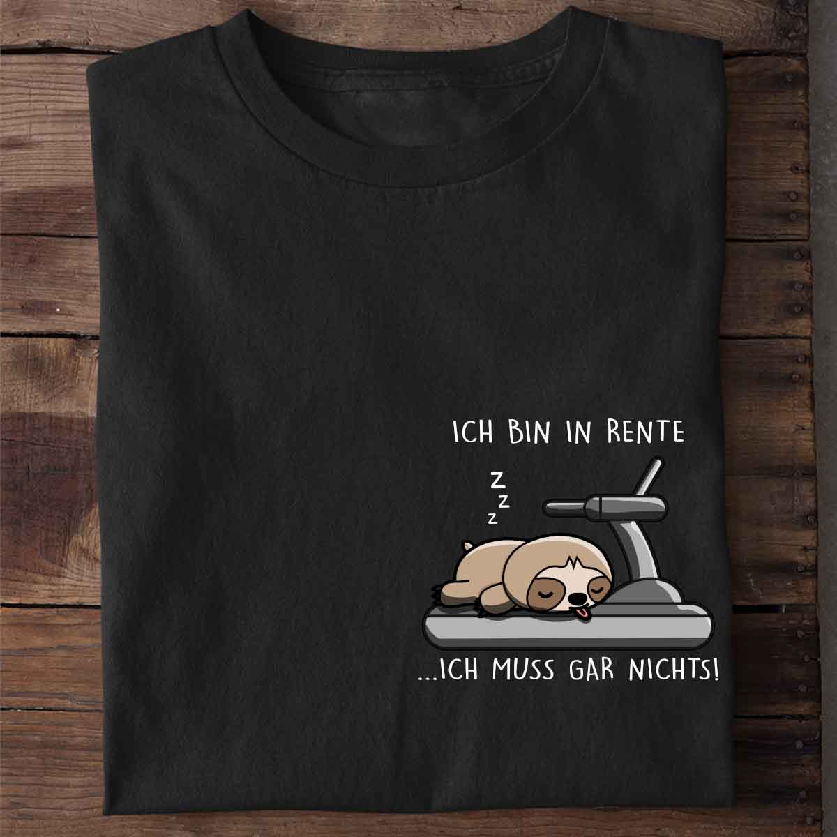 Rente Faultier Brust - Shirt Unisex