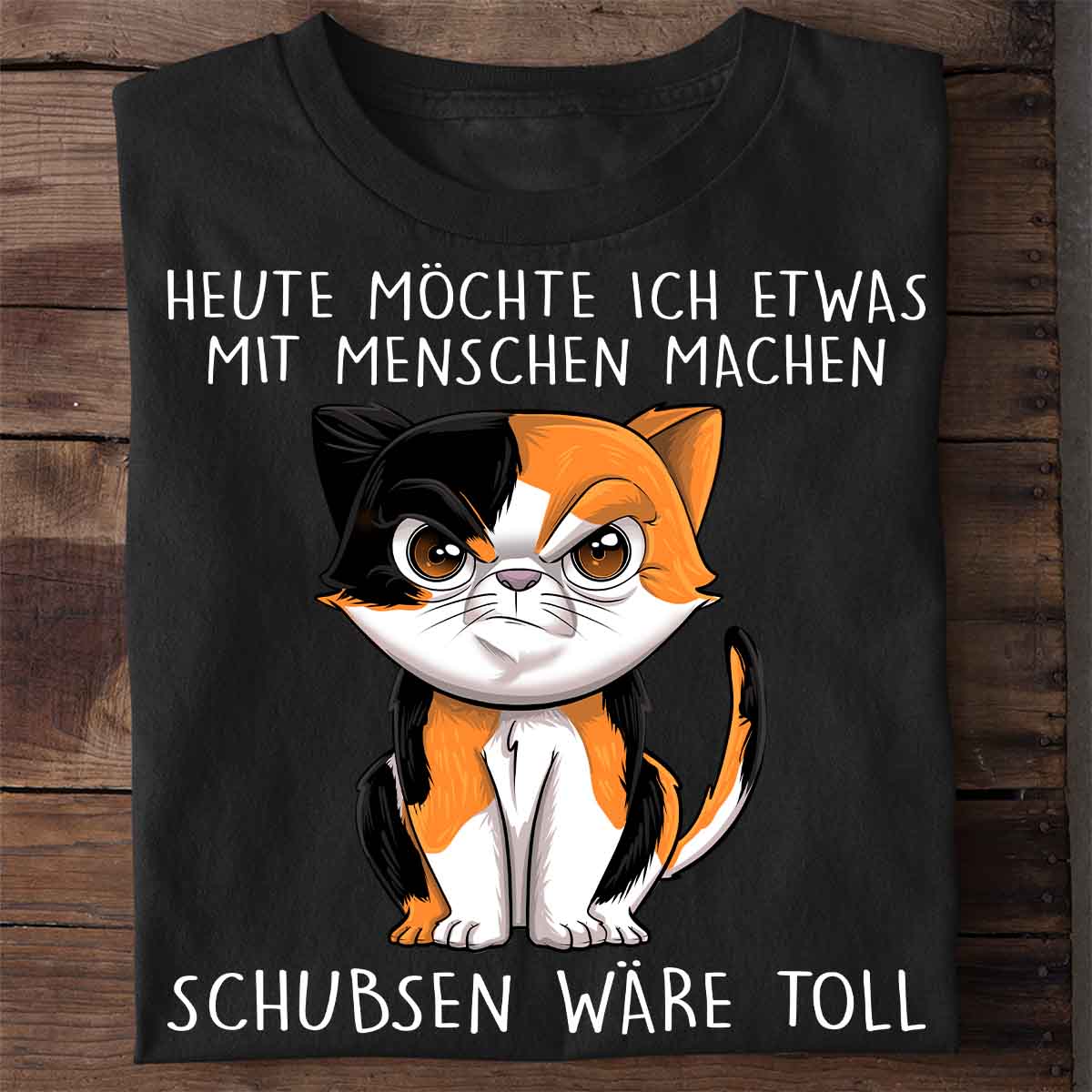 Schubsen Kätzchen - Shirt Unisex