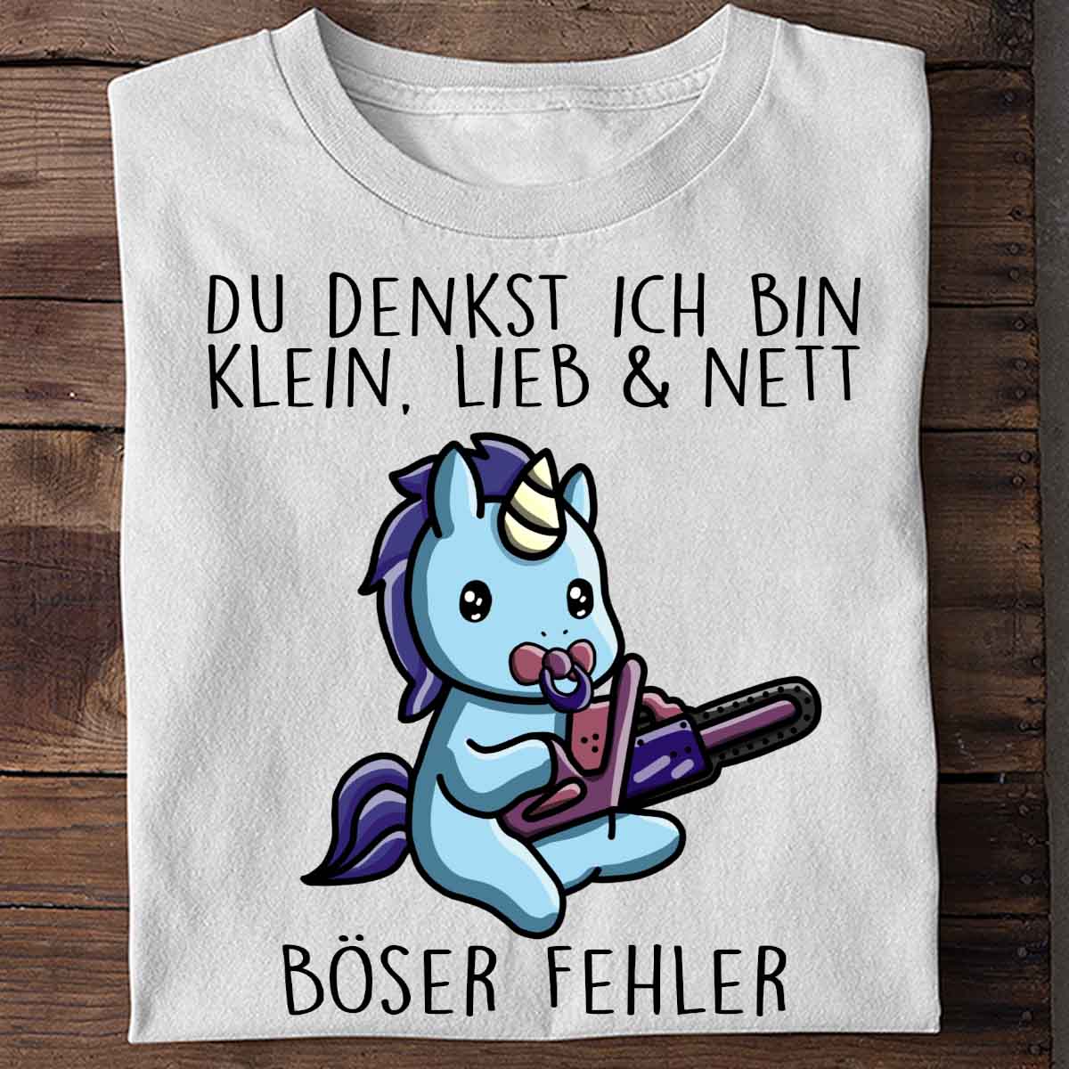Böser Fehler Cute Einhorn - Shirt Unisex