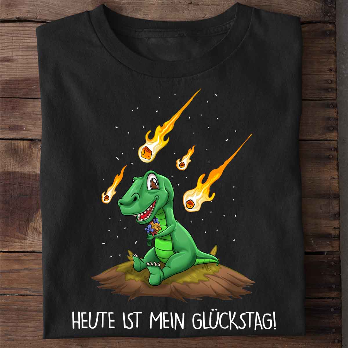 Glückstag Dino - Shirt Unisex