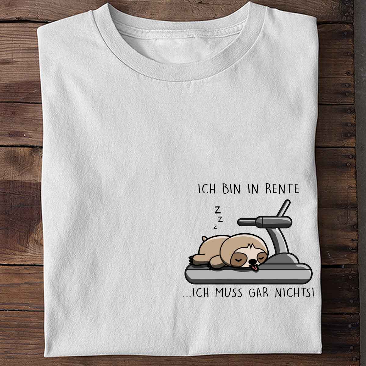 Rente Faultier Brust - Shirt Unisex