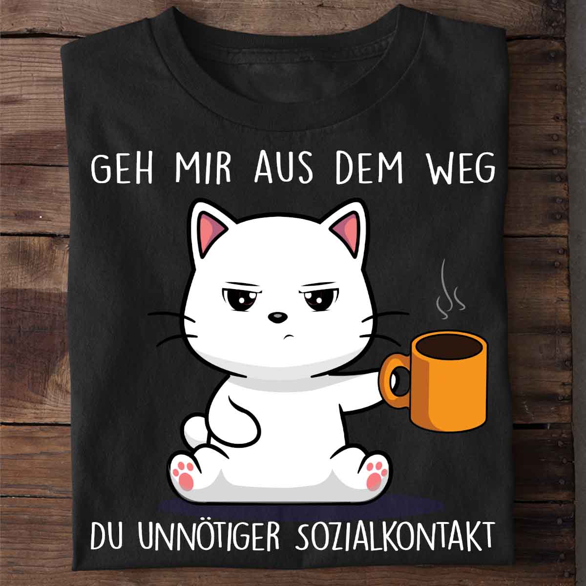 Sozialkontakt Cute Cat - Shirt Unisex