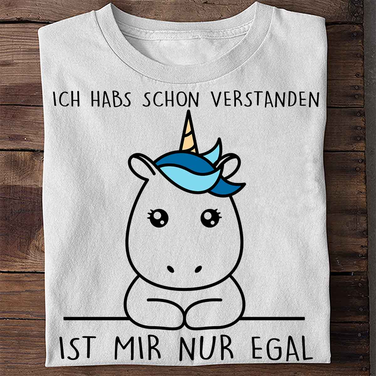 Verstanden Simple Einhorn - Shirt Unisex