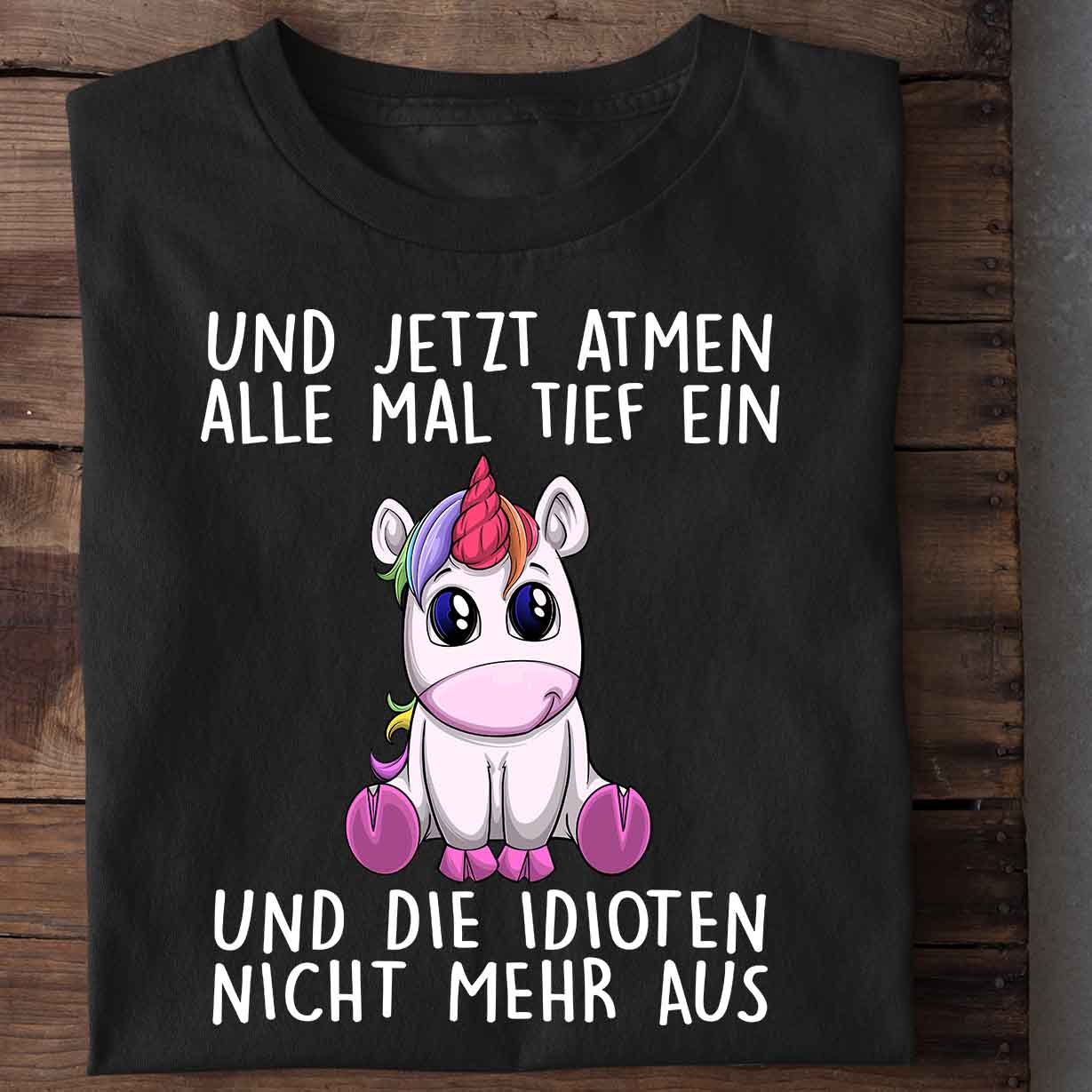 Einatmen Einhorn - Shirt