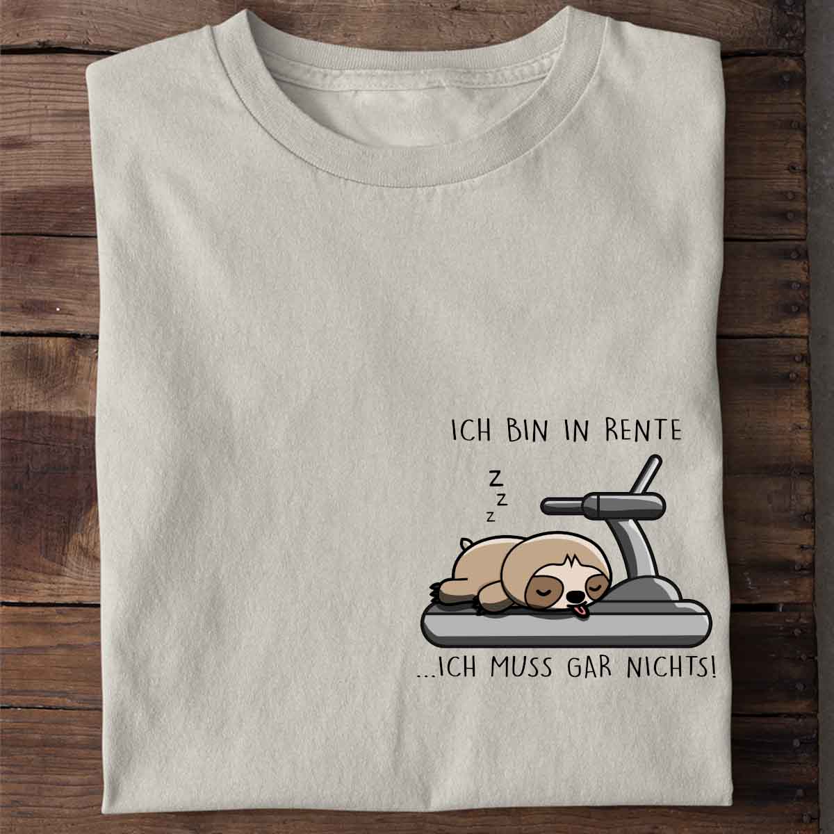 Rente Faultier Brust - Shirt Unisex