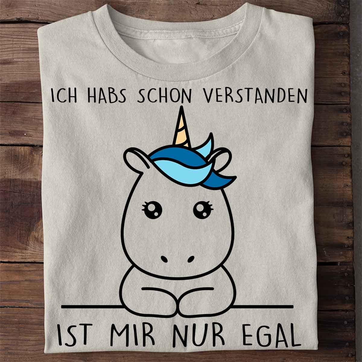 Verstanden Simple Einhorn - Shirt Unisex