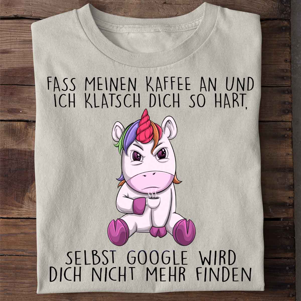 Google Angry Einhorn - Shirt Unisex