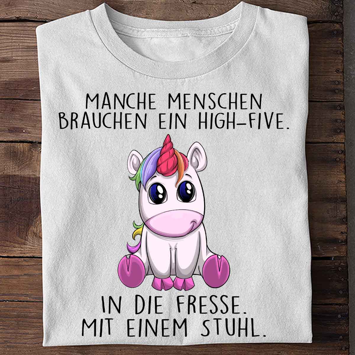 High-Five Einhorn - Shirt Unisex