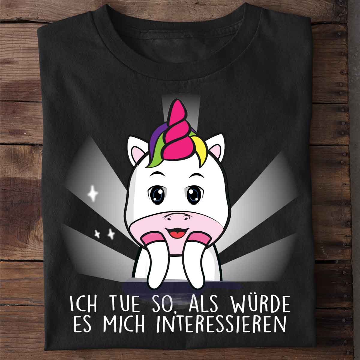 Interessieren Cute Einhorn - Shirt Unisex