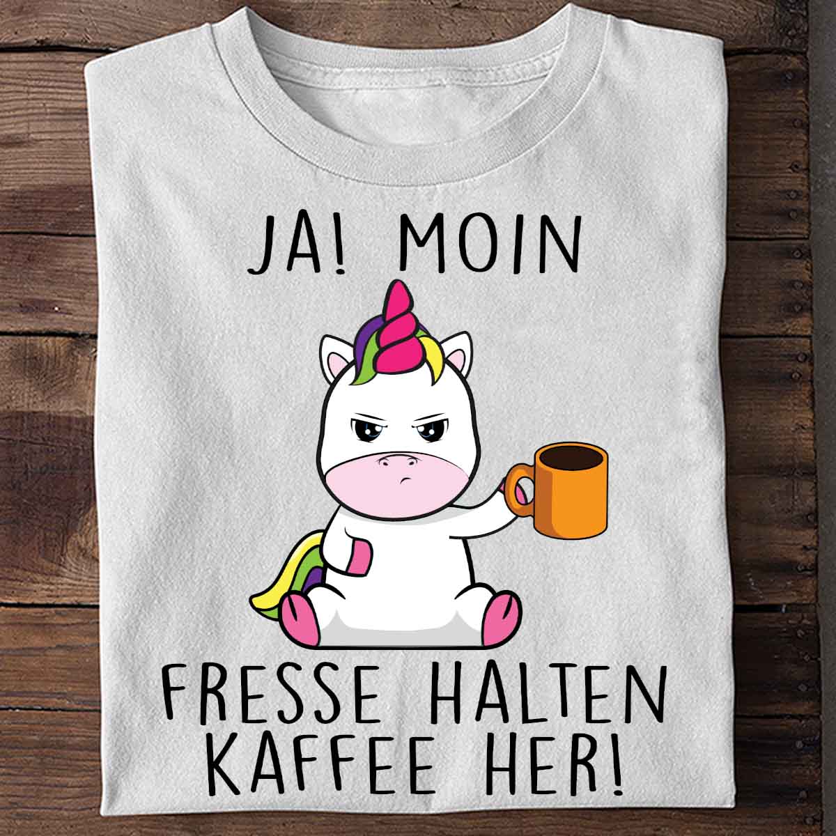 Ja! Moin Cute Einhorn - Shirt Unisex