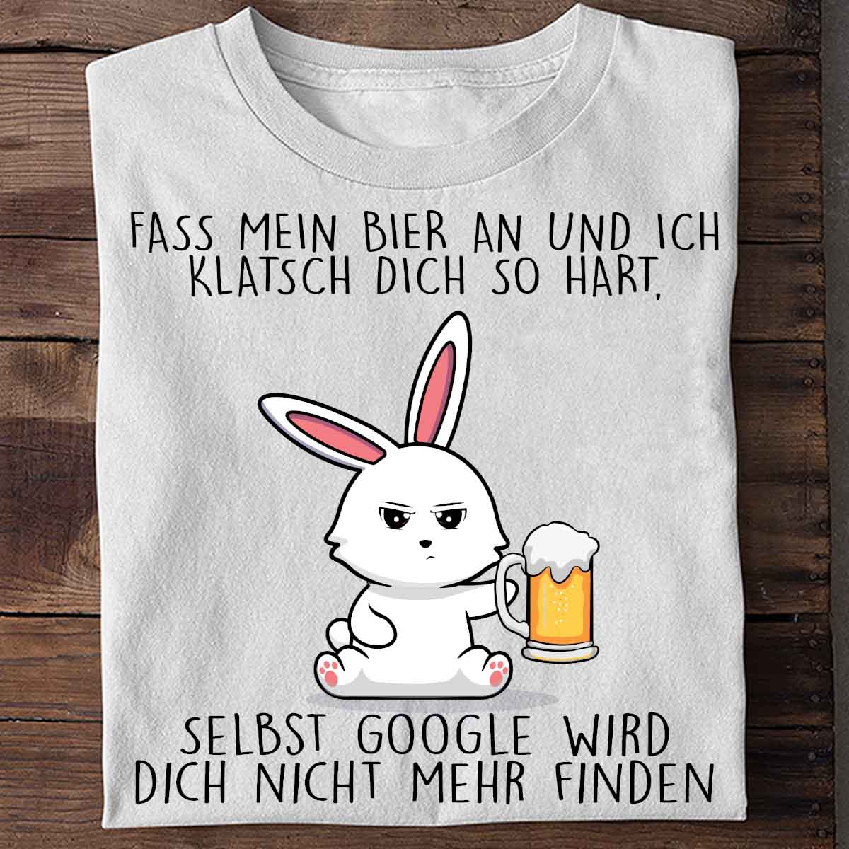 Biergoogle Cute Bunny - Shirt Unisex