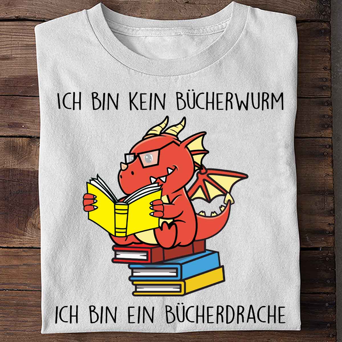 Bücherdrache - Shirt Unisex