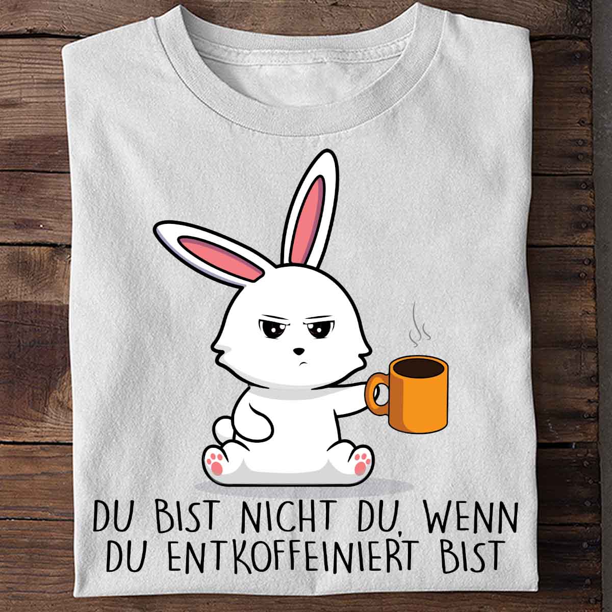 Entkoffeiniert Bunny - Shirt Unisex Brust