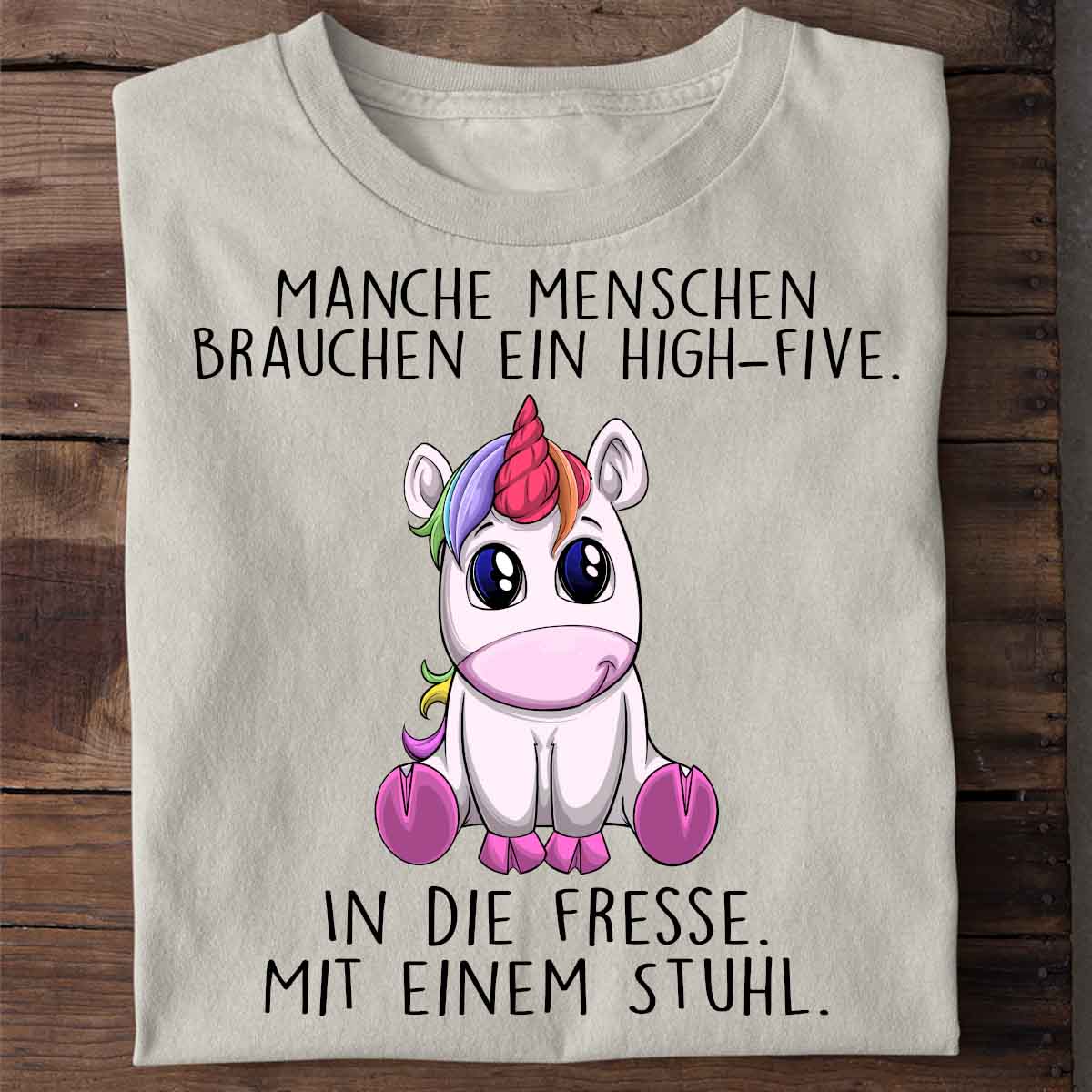 High-Five Einhorn - Shirt Unisex