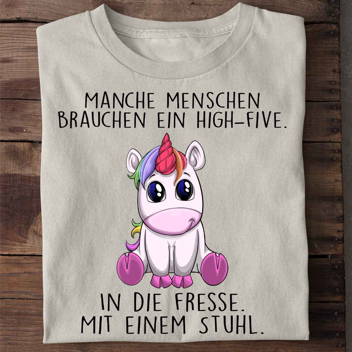 High-Five Einhorn - Shirt Unisex