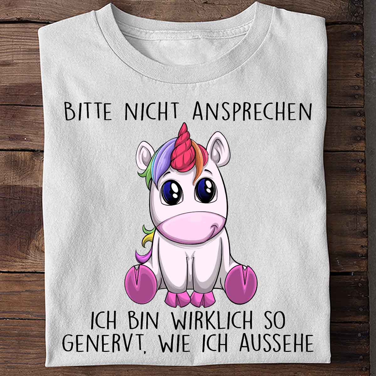 Genervt Einhorn 2 - Shirt Unisex