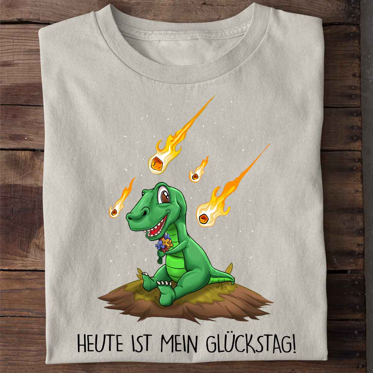 Glückstag Dino - Shirt Unisex