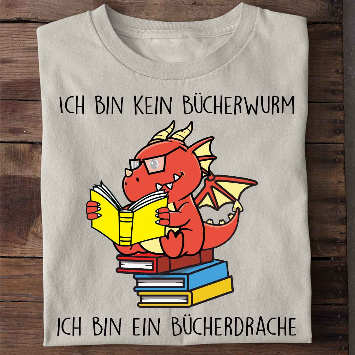 Bücherdrache - Shirt Unisex
