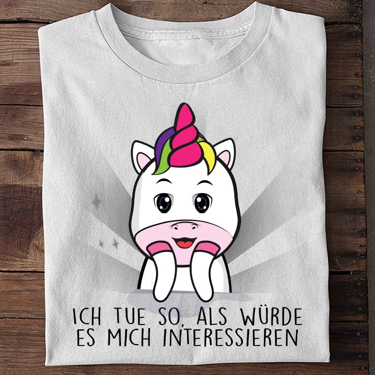 Interessieren Cute Einhorn - Shirt Unisex