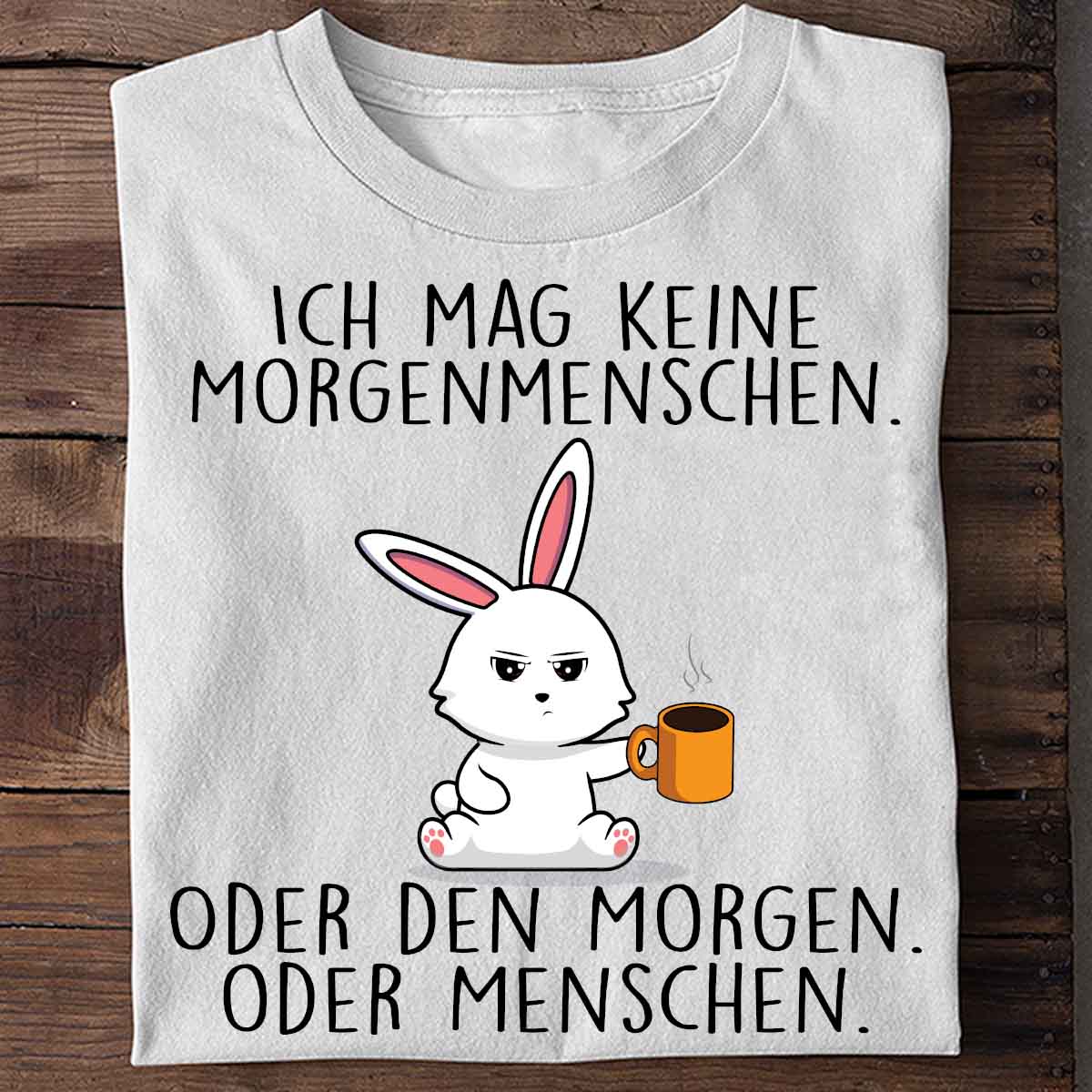 Morgenmenschen Cute Bunny - Shirt Unisex