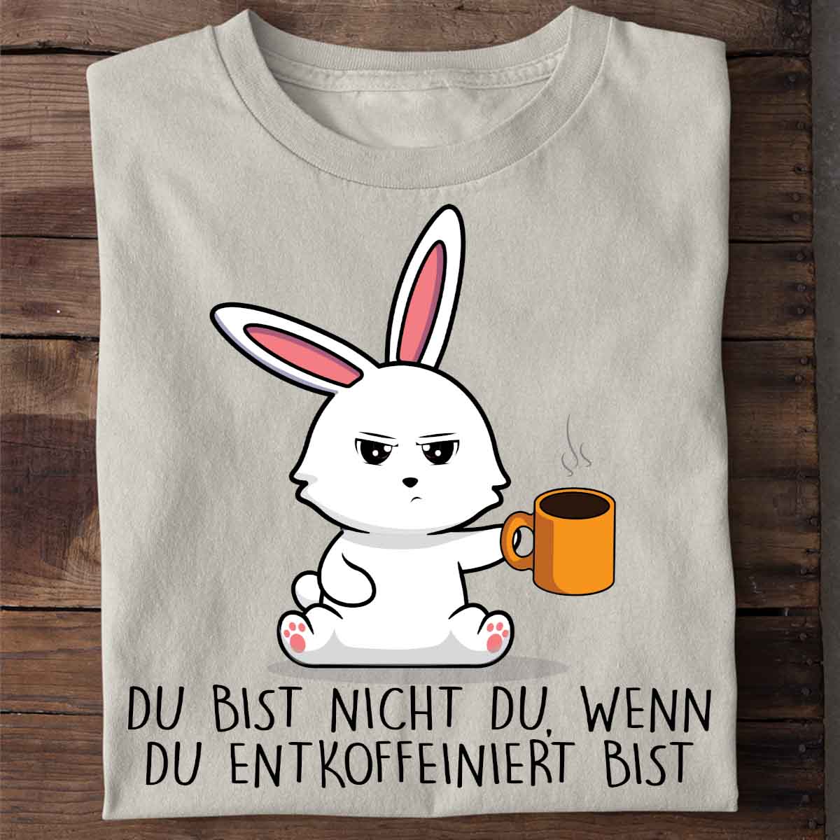 Entkoffeiniert Bunny - Shirt Unisex Brust