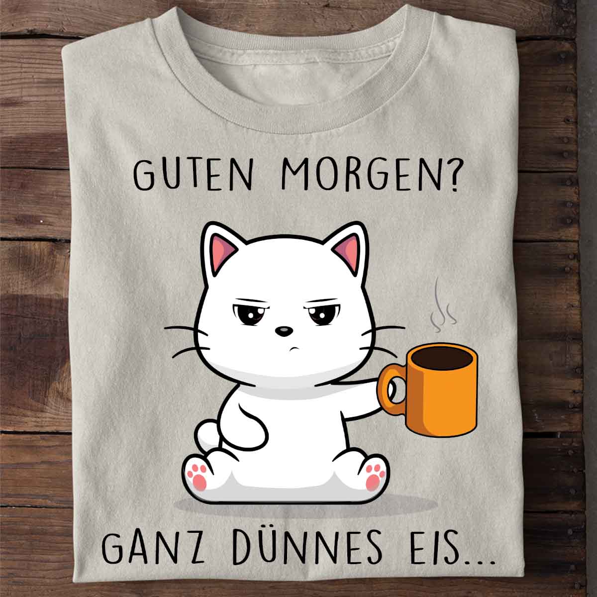Guten Morgen Cute Cat - Shirt Unisex