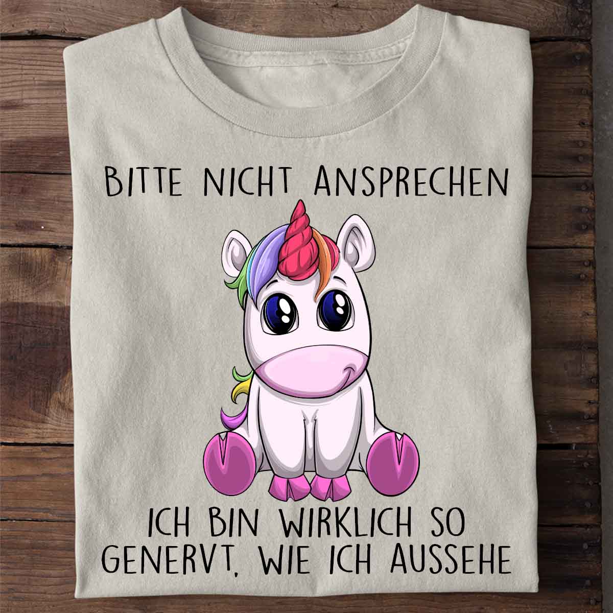 Genervt Einhorn 2 - Shirt Unisex