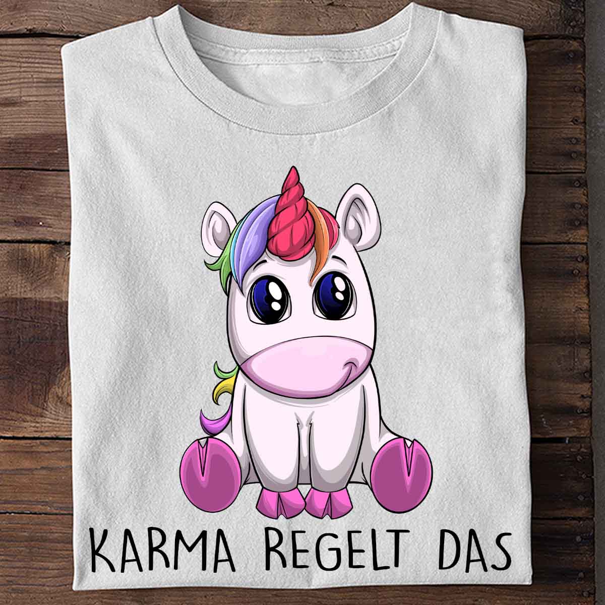 Karma Einhorn - Shirt Unisex