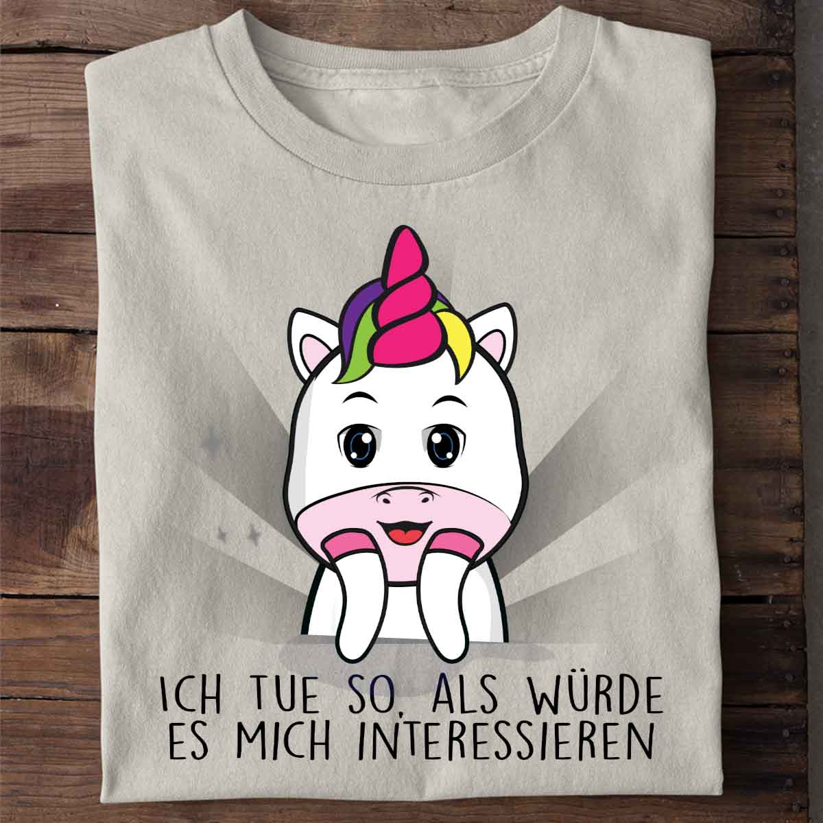 Interessieren Cute Einhorn - Shirt Unisex