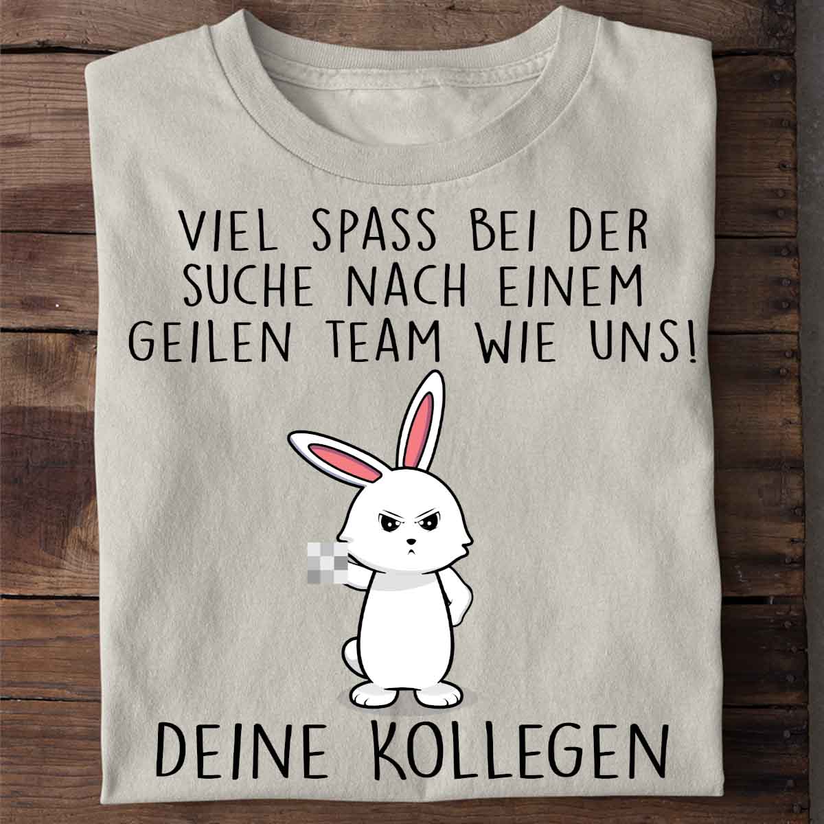 Kollegen Mittelfinger Bunny - Shirt Unisex