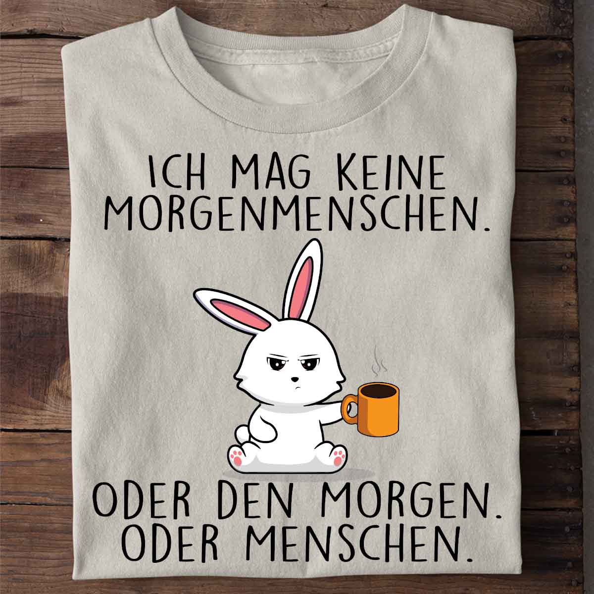 Morgenmenschen Cute Bunny - Shirt Unisex