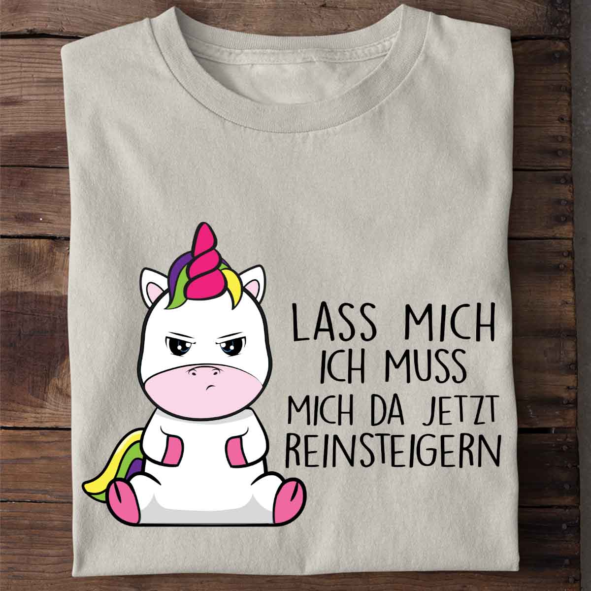 Reinsteigern Cute Einhorn - Shirt Unisex