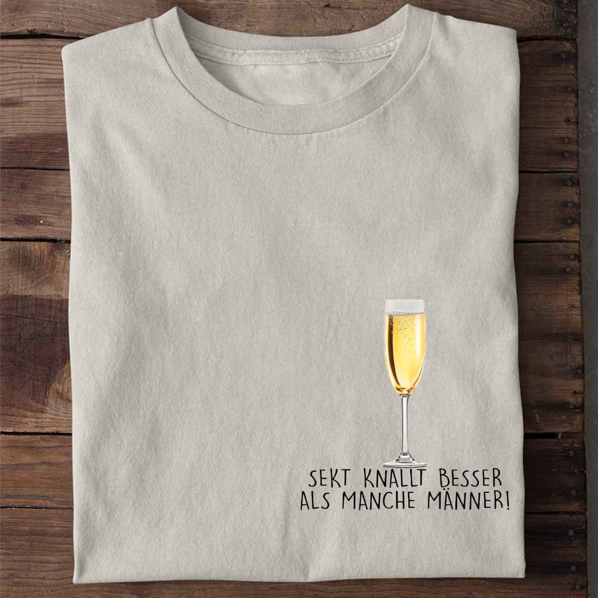 Sekt Knallt - Shirt Unisex Brust