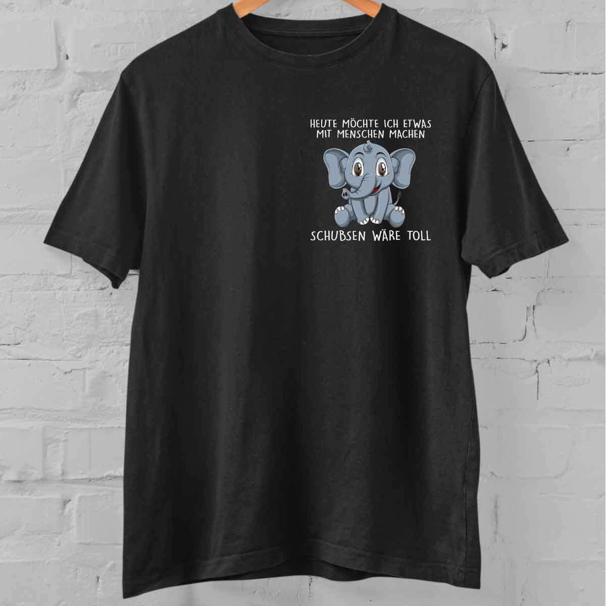 Schubsen Elefant – Oversize Shirt Unisex