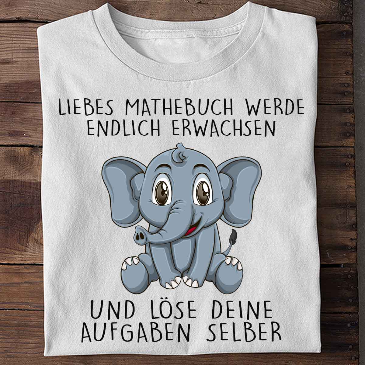 Mathebuch Elefant - Shirt Unisex