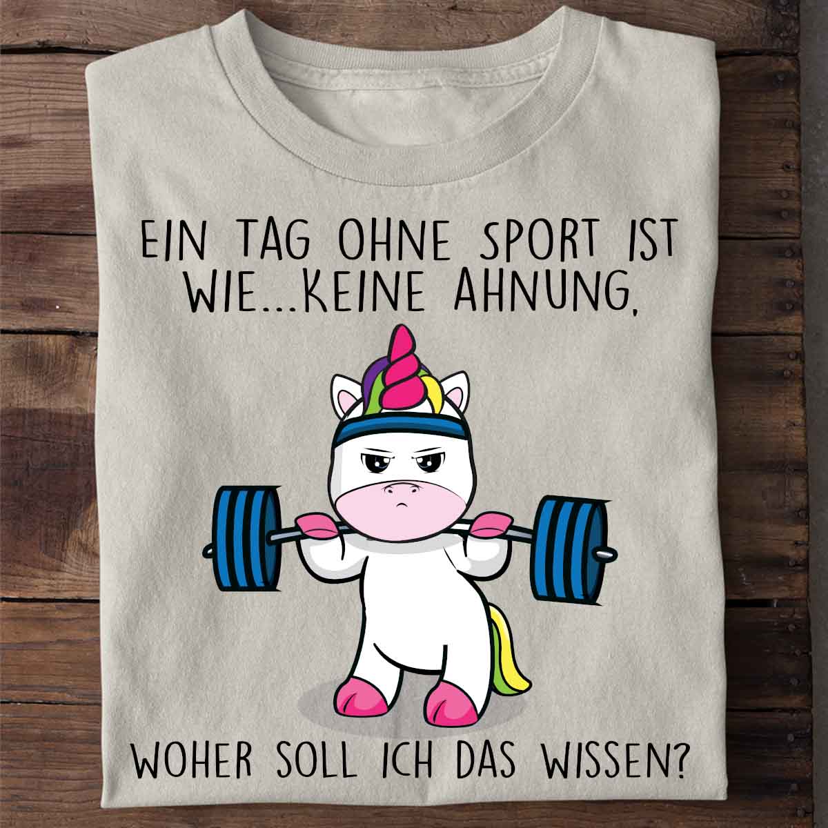 Ohne Sport Cute Einhorn - Shirt Unisex