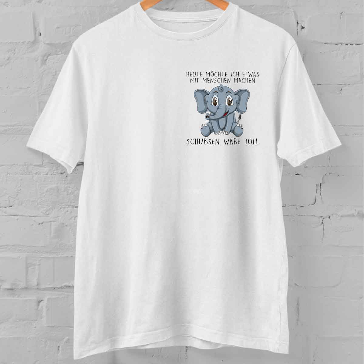 Schubsen Elefant – Oversize Shirt Unisex